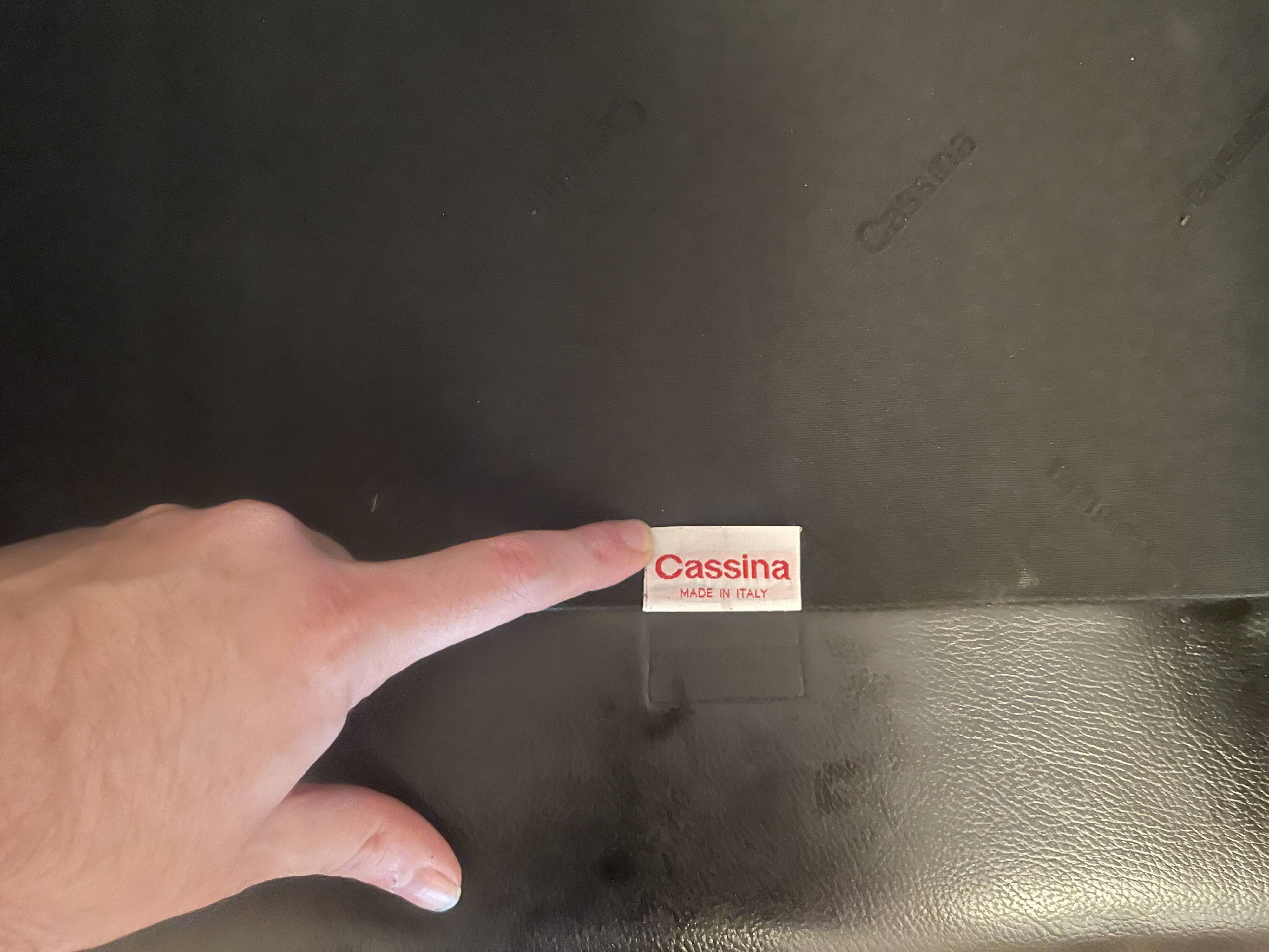 Mario Bellini - pair of BREAK 401 leather armchairs for CASSINA