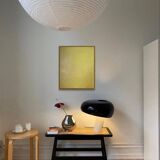 Abstract contemporary monochrome yellow background