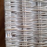 Bleached wicker trunk - toy chest