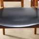 Set of 4 Scandinavian teak and leatherette chairs, 1960