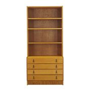 Danish Oak Bookcase with Drawers, 1960s