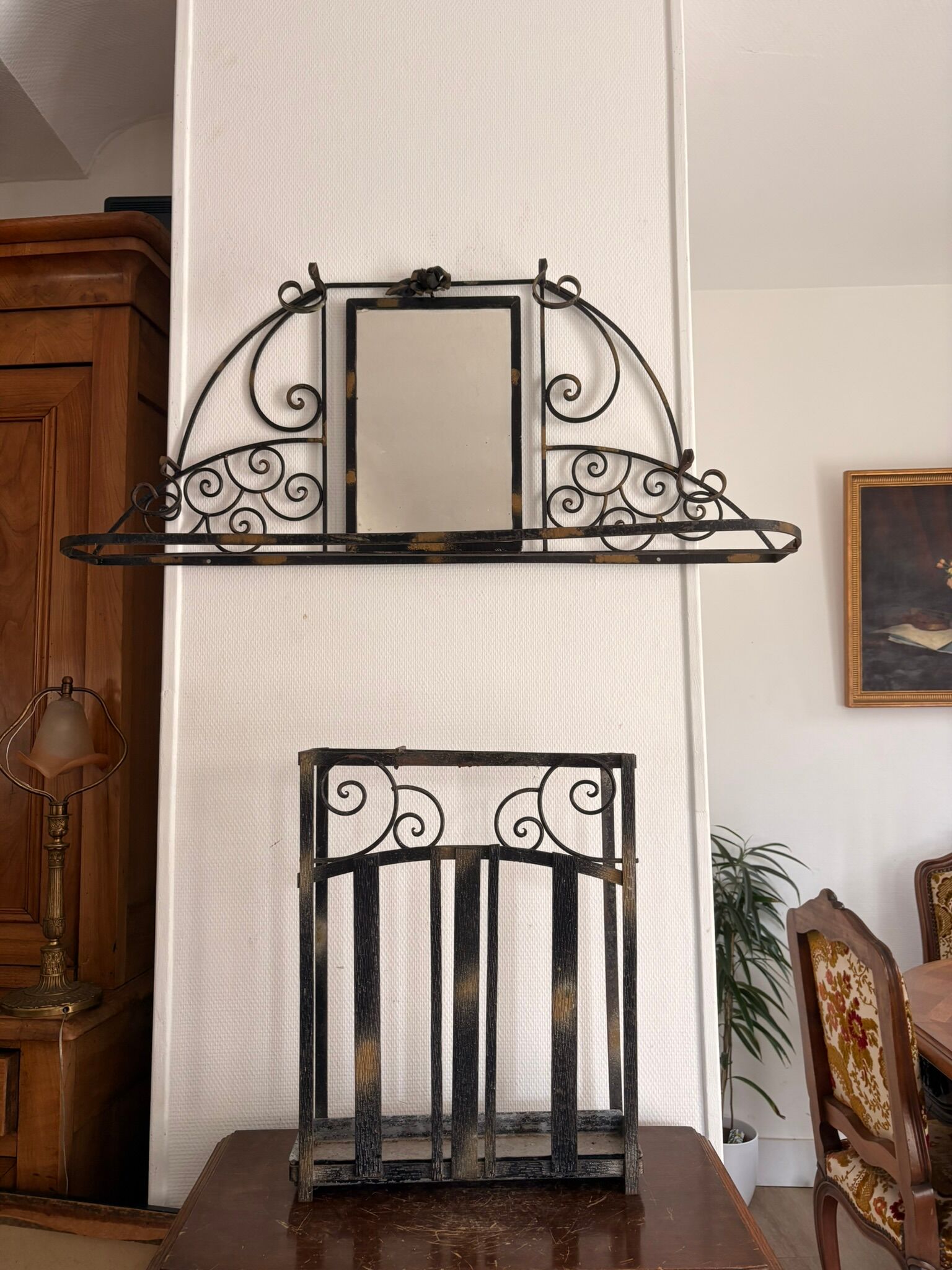 Coat Rack Umbrella Stand Shelf Neo-Classical Art Deco