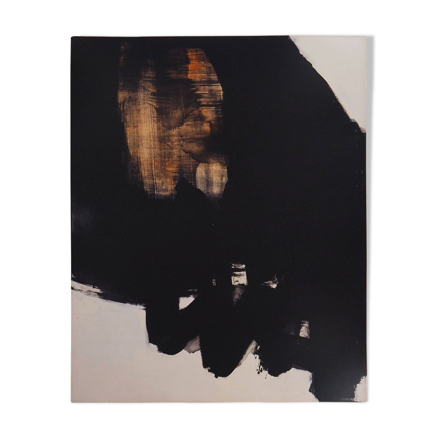 Pierre Soulages: painting 1st June 1964 - original signed poster