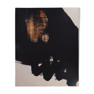 Pierre soulages: painting june 1, 1964 - original signed poster