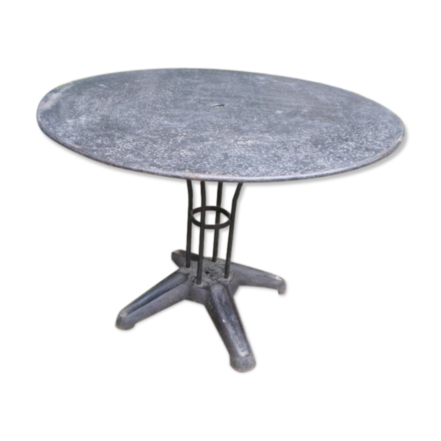 Round metal table