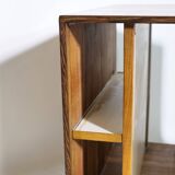 Mid-Century Solid Cherry Document LP Vinyl Cabinet, Unique Piece, 1960s