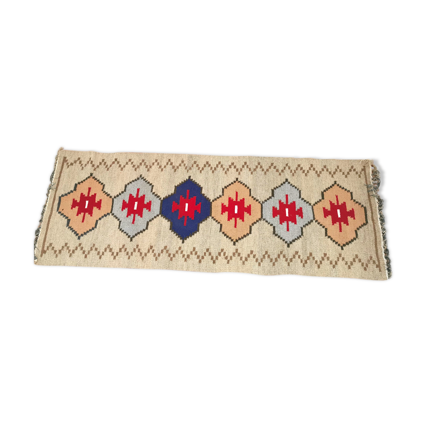 Double-sided handmade wool carpet