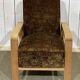 Fauteuil art déco en chêne des années 1930