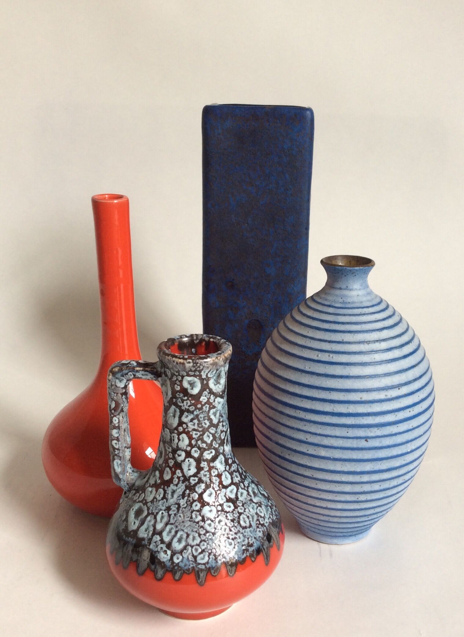 Set of ceramic vases 60s