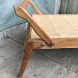 Bed folding a person