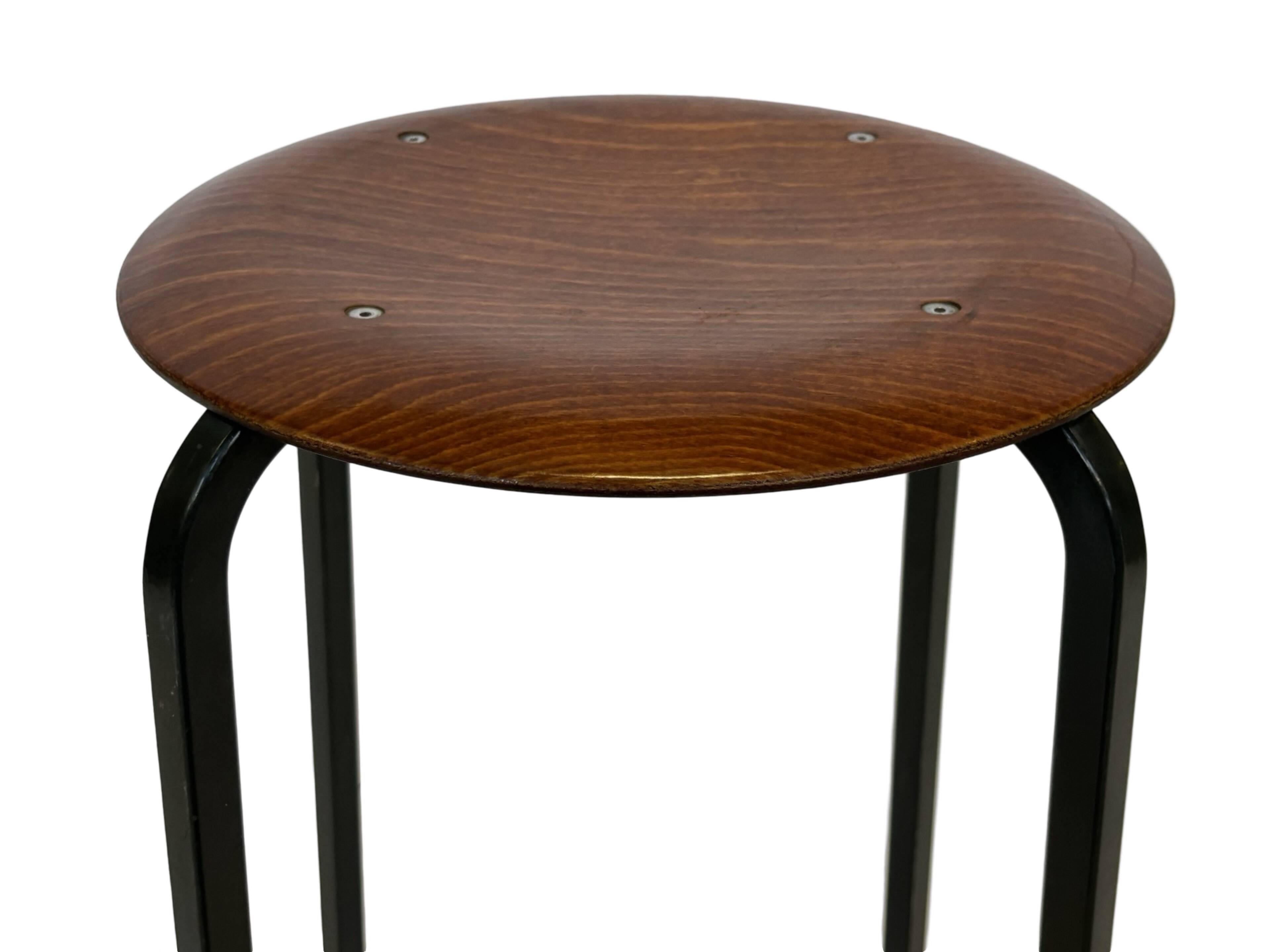 Set of 4 Vintage stools - work stool - Eromes Marko - 60s minimalist design