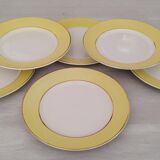 Flat Faience Plates Orchies Moulin des Loups Vintage