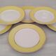 Assiettes plates en faïence Orchies Moulin des Loups Vintage