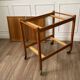 Pine serving trolley