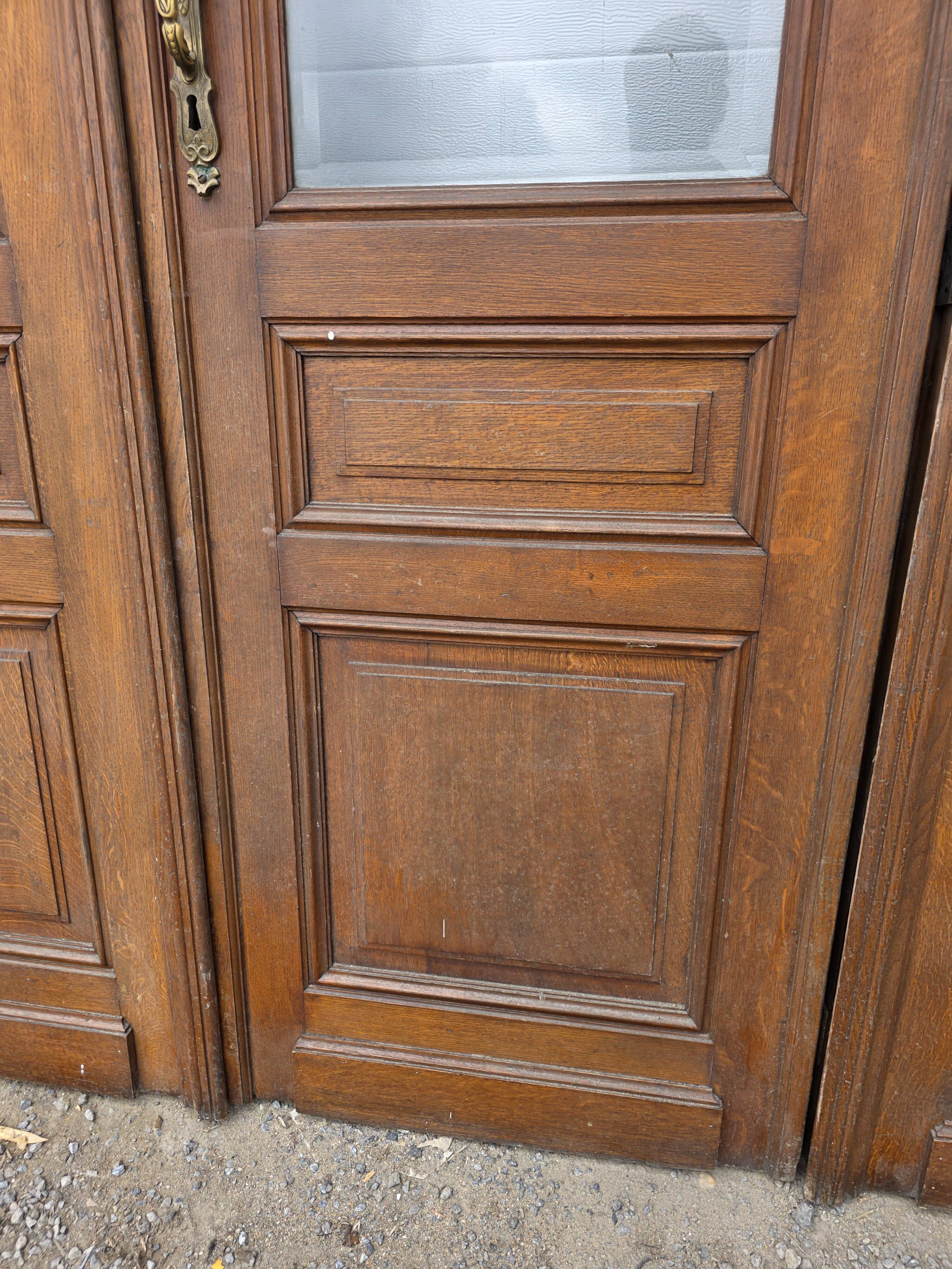 4 solid oak partition doors (high quality)