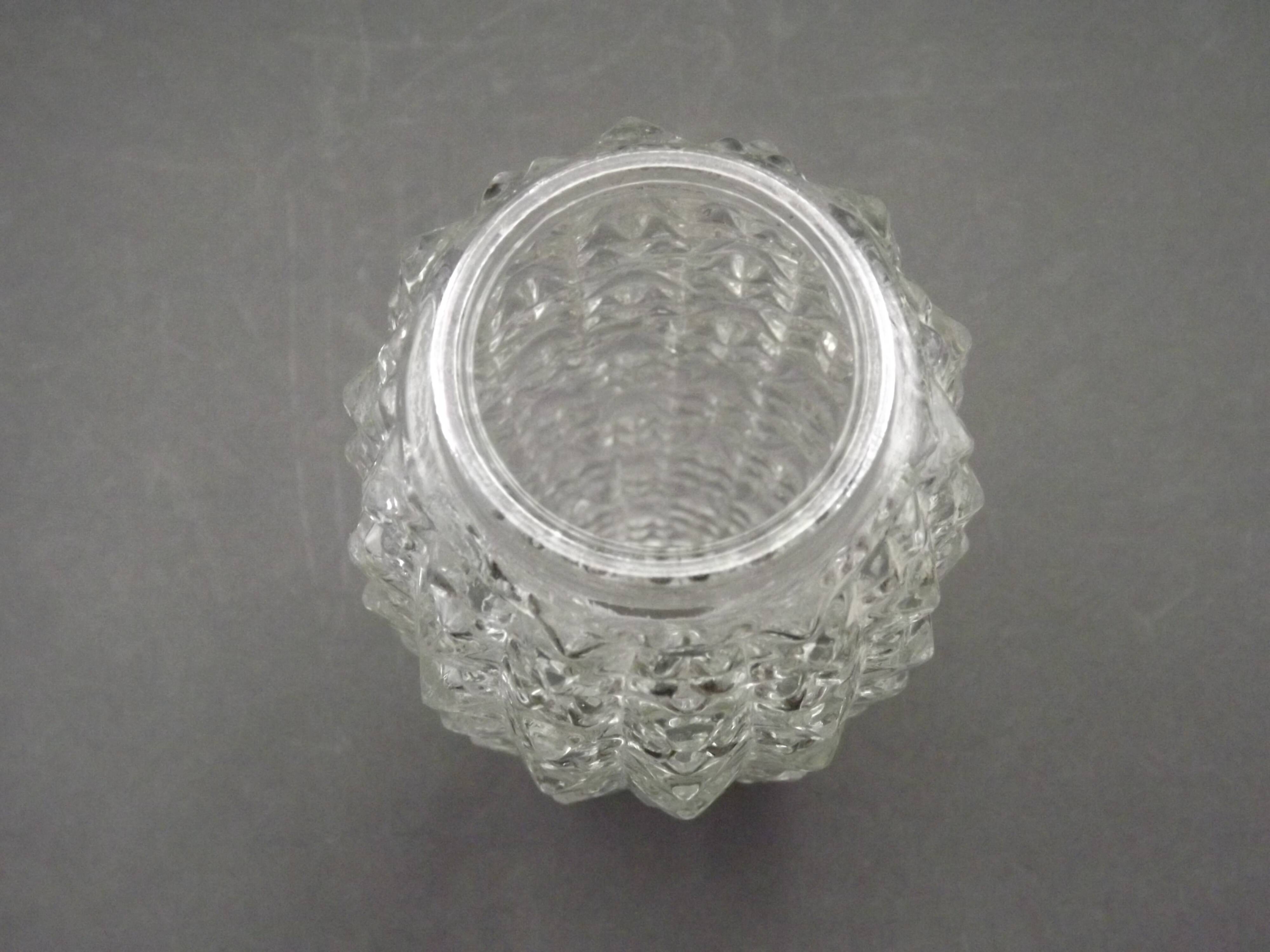 Pair of Vintage Cut Glass Retro Replacement Shades for Chandeliers/Wall Lights