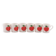 Lot of 6 Seltmann Weiden porcelain espresso cups - Red apple design - A