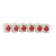 Lot of 6 Seltmann Weiden porcelain espresso cups - Red apple design - A