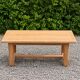 Table basse vintage en chêne style table de ferme – bois naturel – 103 cm