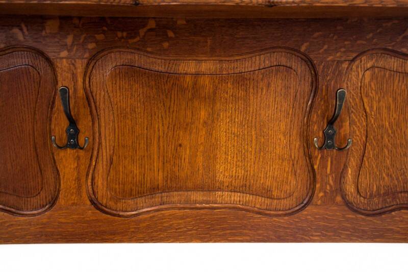 Oak wardrobe, Western Europe, early 20th century.