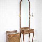 1920, antique makeup vanity with cabinet, Czechoslovakia