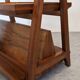 Table d'appoint porte-revues Art déco en noyer, France vers 1930