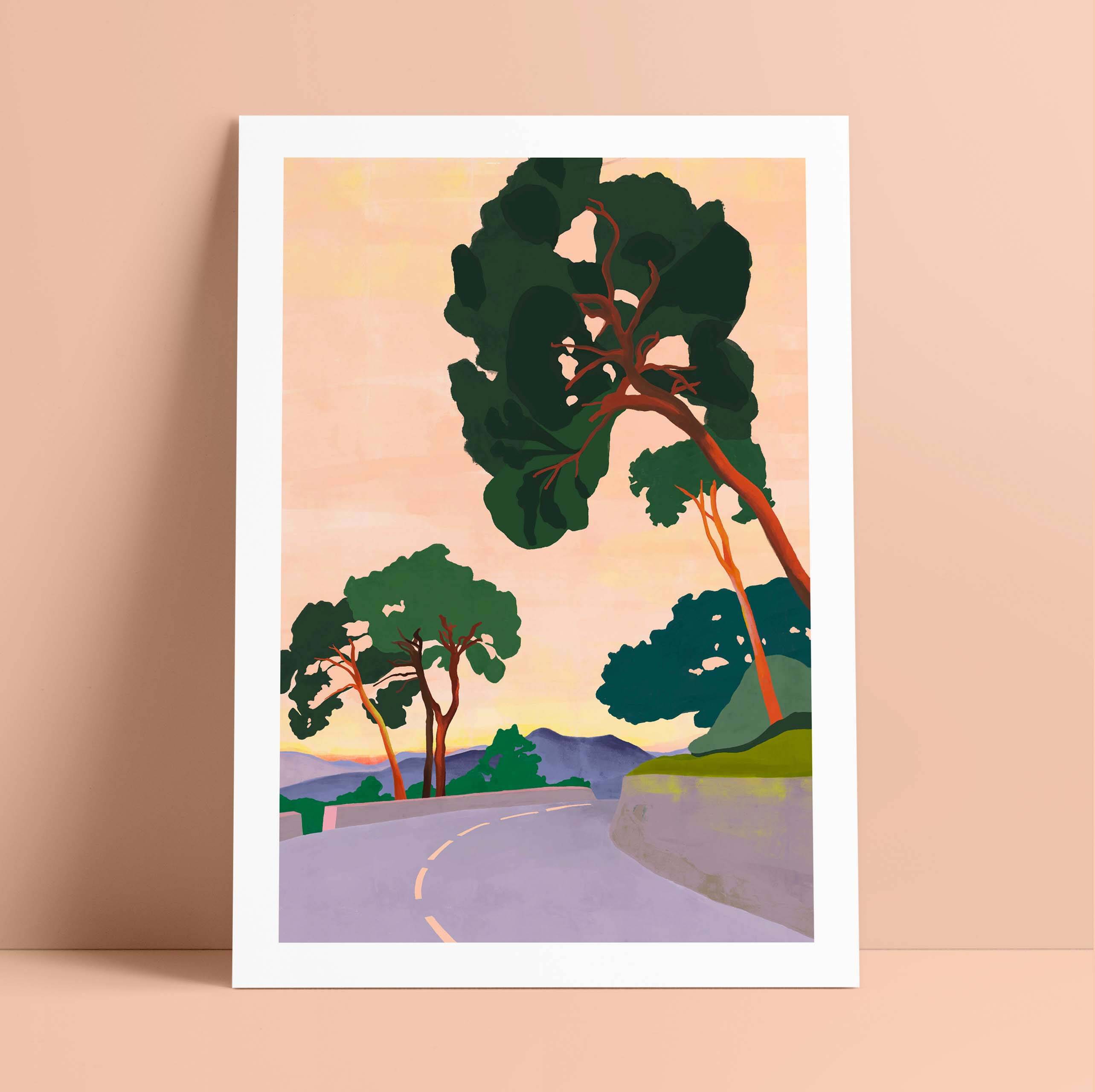 Les hauteurs de Nice - Tirage d'art (A3)