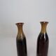 Modern Scandinavian pair of vases/bottles in ceramic by Carl-Harry Stålhane, Sweden.
