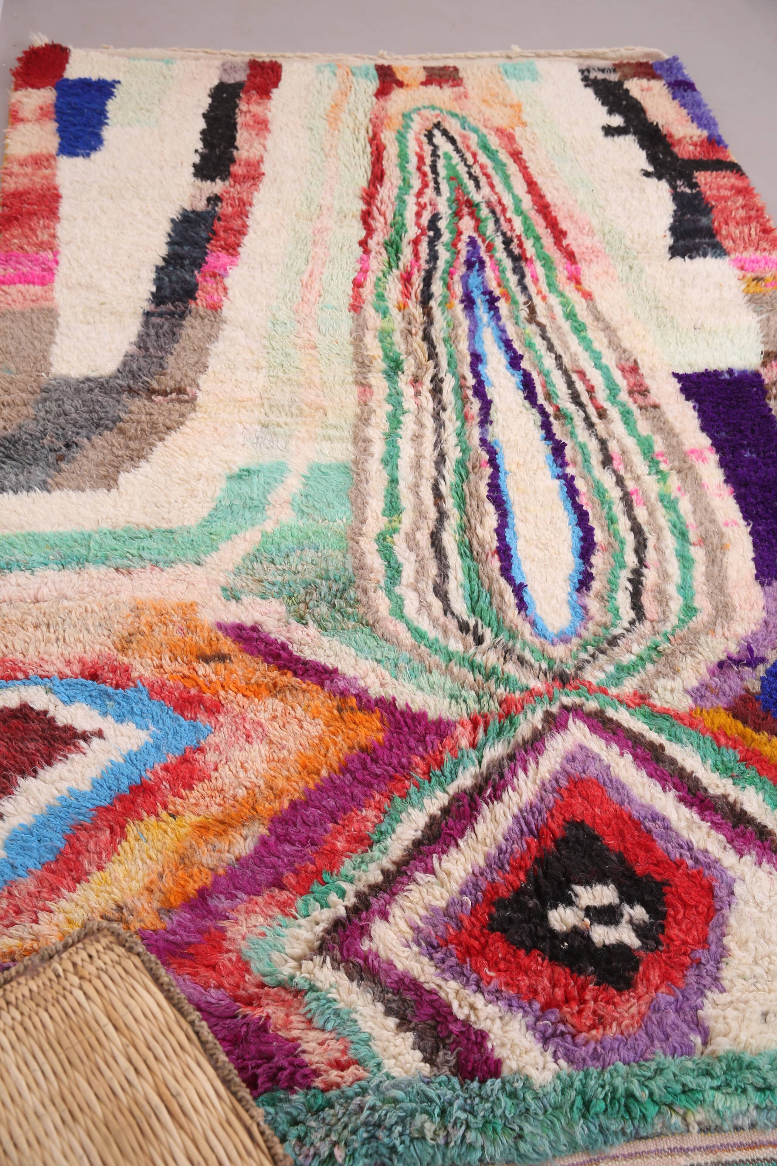 Colorful Boujaad Rug 156 x 259 cm - Berber Wool Rug - Moroccan Rug Handmade