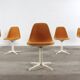 6-piece set of original Eames La Fonda side chairs Vitra Miller