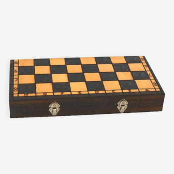 Polish wooden chessboard