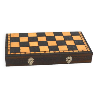 Polish wooden chessboard
