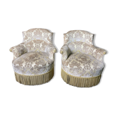 Pair of toad armchairs Napoleon III