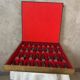 Leather and metal chess set