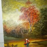 Oil on canvas landscape