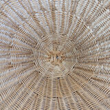 Fauteuil corbeille en rotin 1950