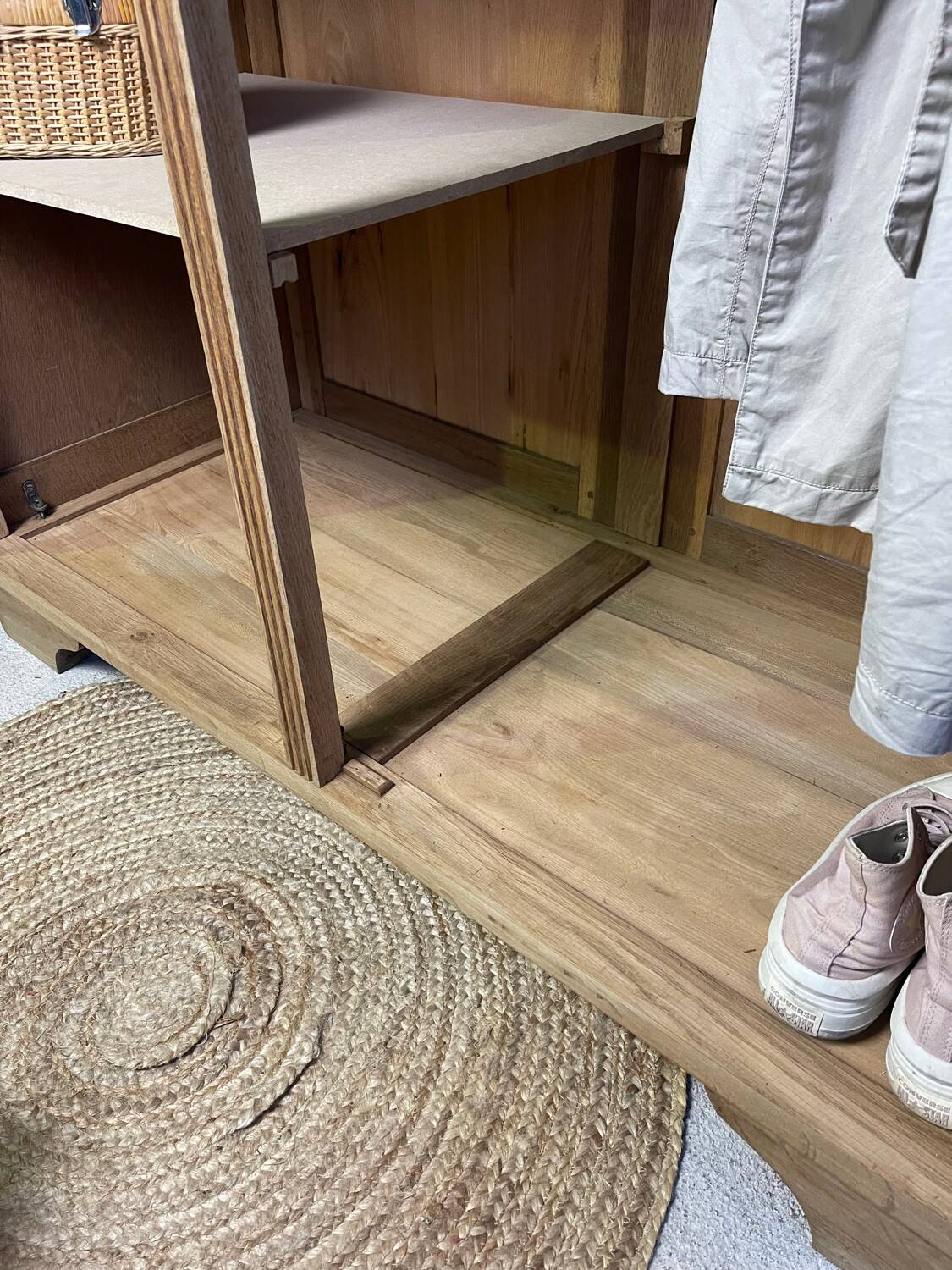 Parisian wardrobe in solid oak