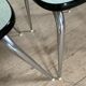 Chaises et tabouret Formica vert amande