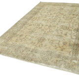 Handmade decorative oriental beige carpet 200 cm x 305 cm