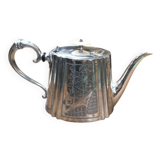 Théière en métal argenté