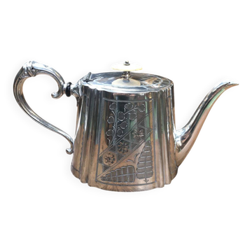 Théière en métal argenté