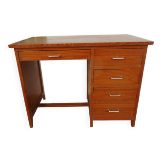 1960s desk in light wood