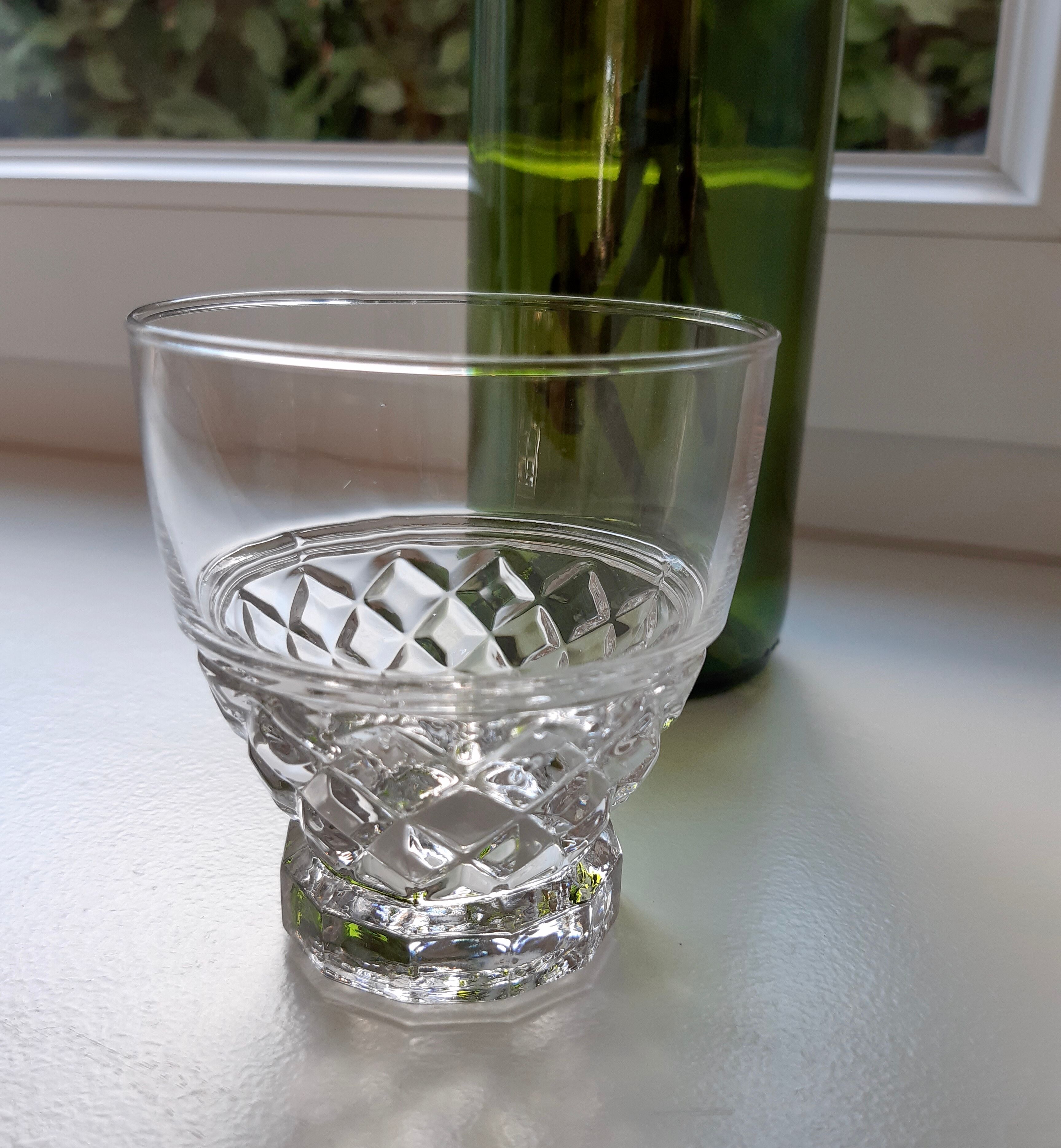 Lot of 10 wine glasses / crystal water 60s