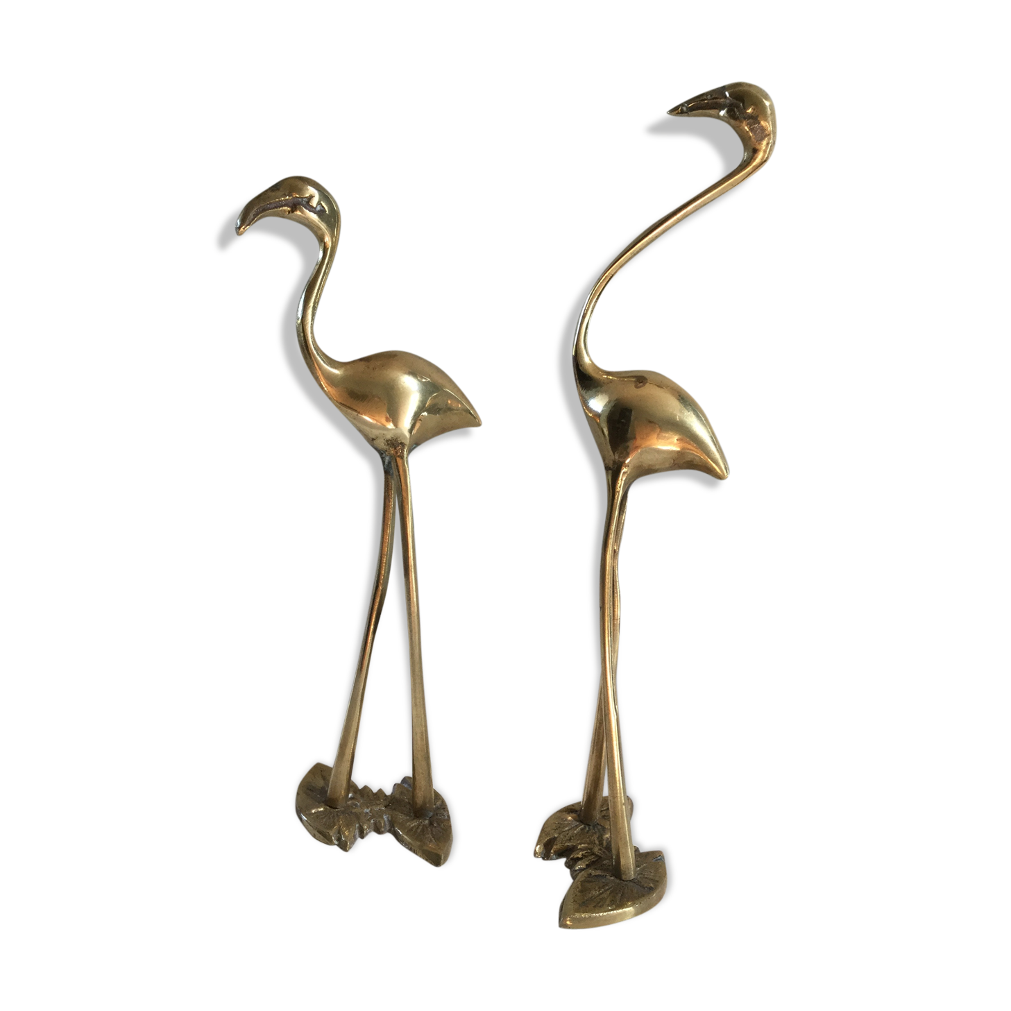 Ensemble de flamands rose en laiton