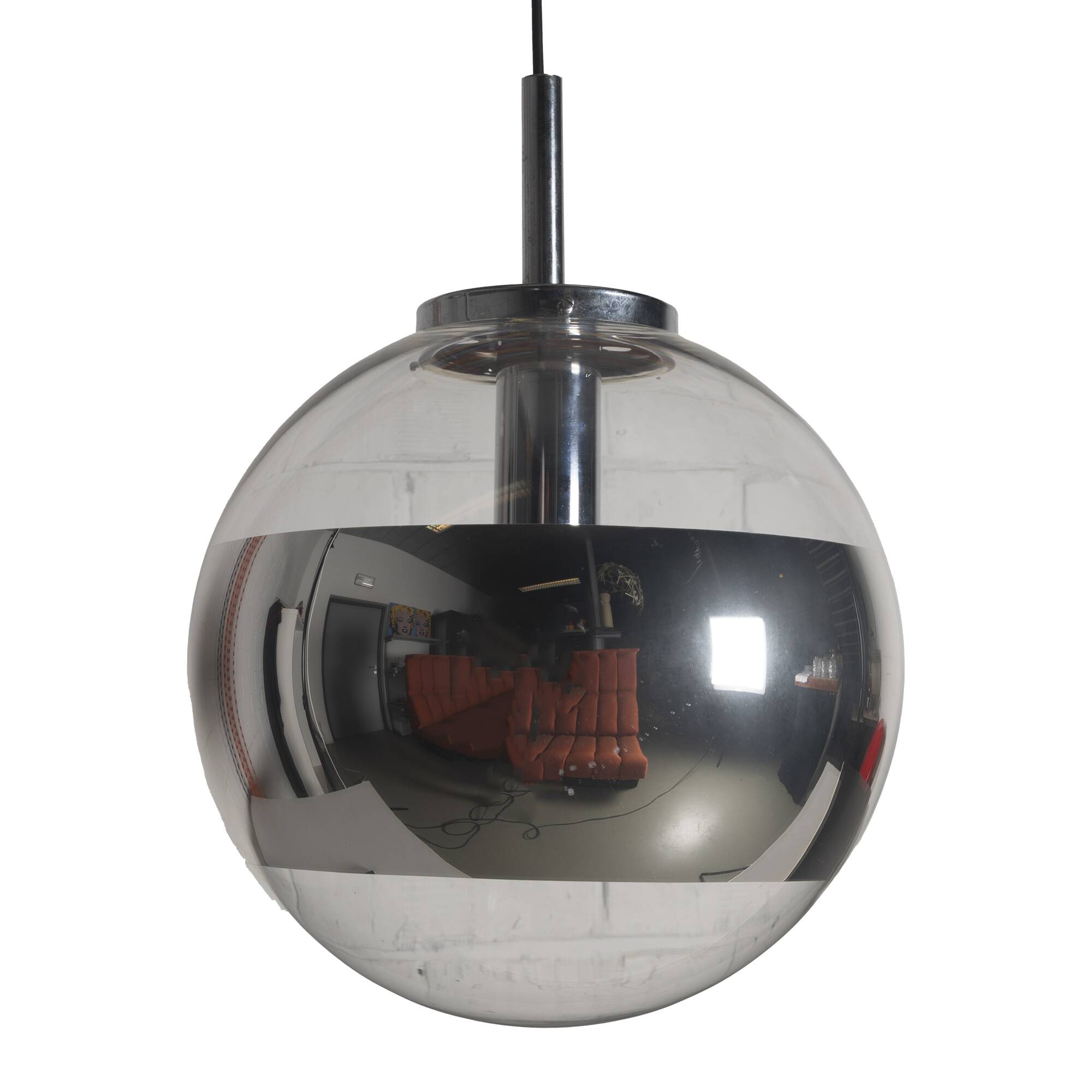 Chrome 'Magic Eye' Peil & Putzler Pendant Lamp