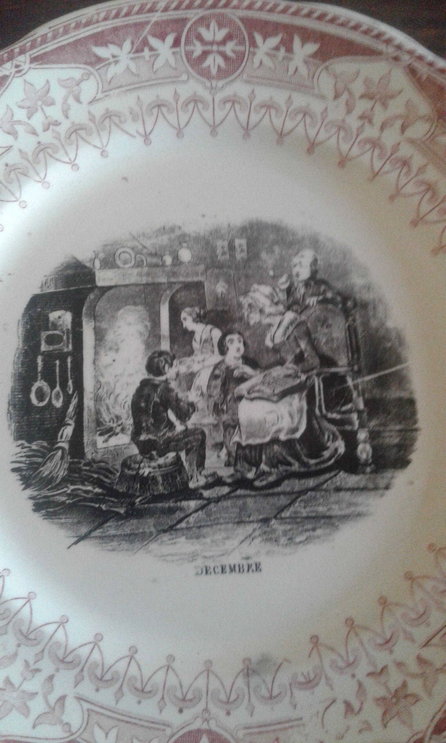 Set of ten plates Sarreguemines theme Field and seasons