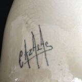 Vase signed by the artist E D - Cazalas