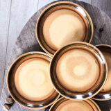 Set of 6 stoneware plates