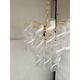 Murano Glass Chandelier "Virgola" Made in Italy Venini Style