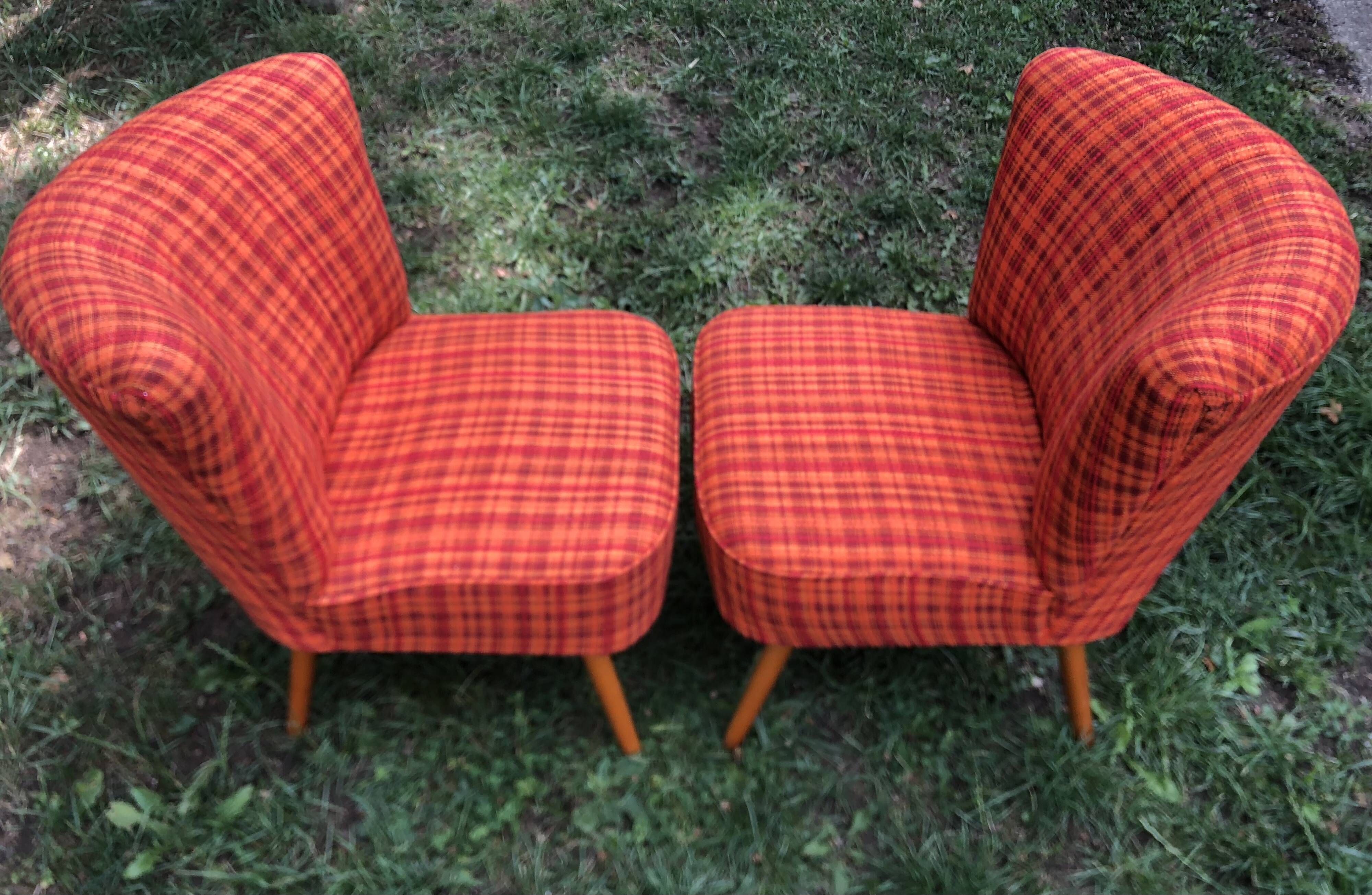Vintage 60s Cocktail Armchairs